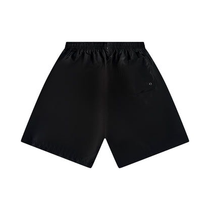 Men’s Athletic Shorts – Sky Blue & Black Lightweight Polyester Gym Shorts by Run It
